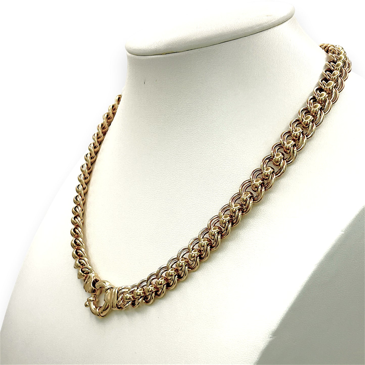 NZGD| 9ct Gold Legacy Rollo Link Chain & Bracelet Set Valuation $30,900