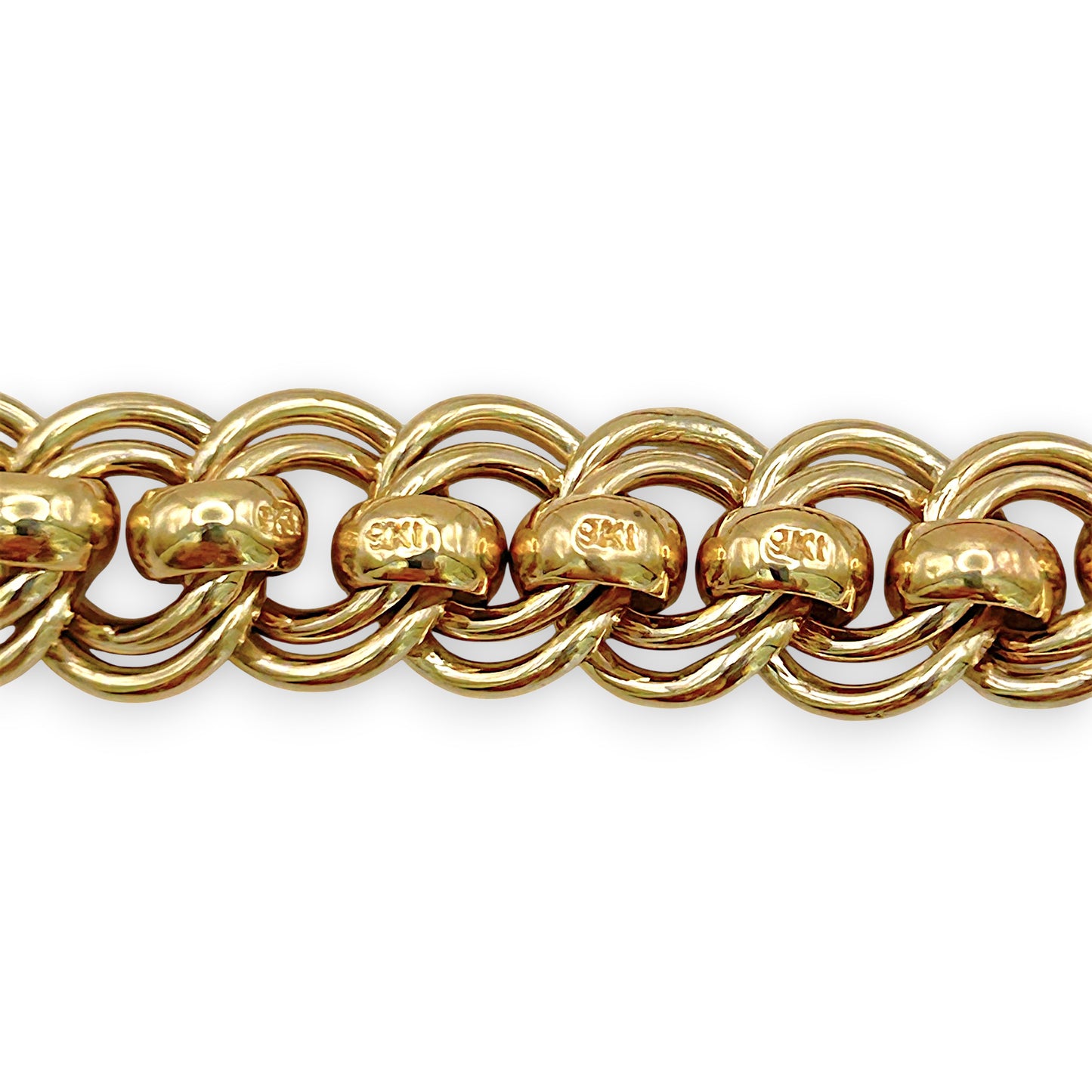 NZGD| 9ct Gold Legacy Rollo Link Chain & Bracelet Set Valuation $30,900