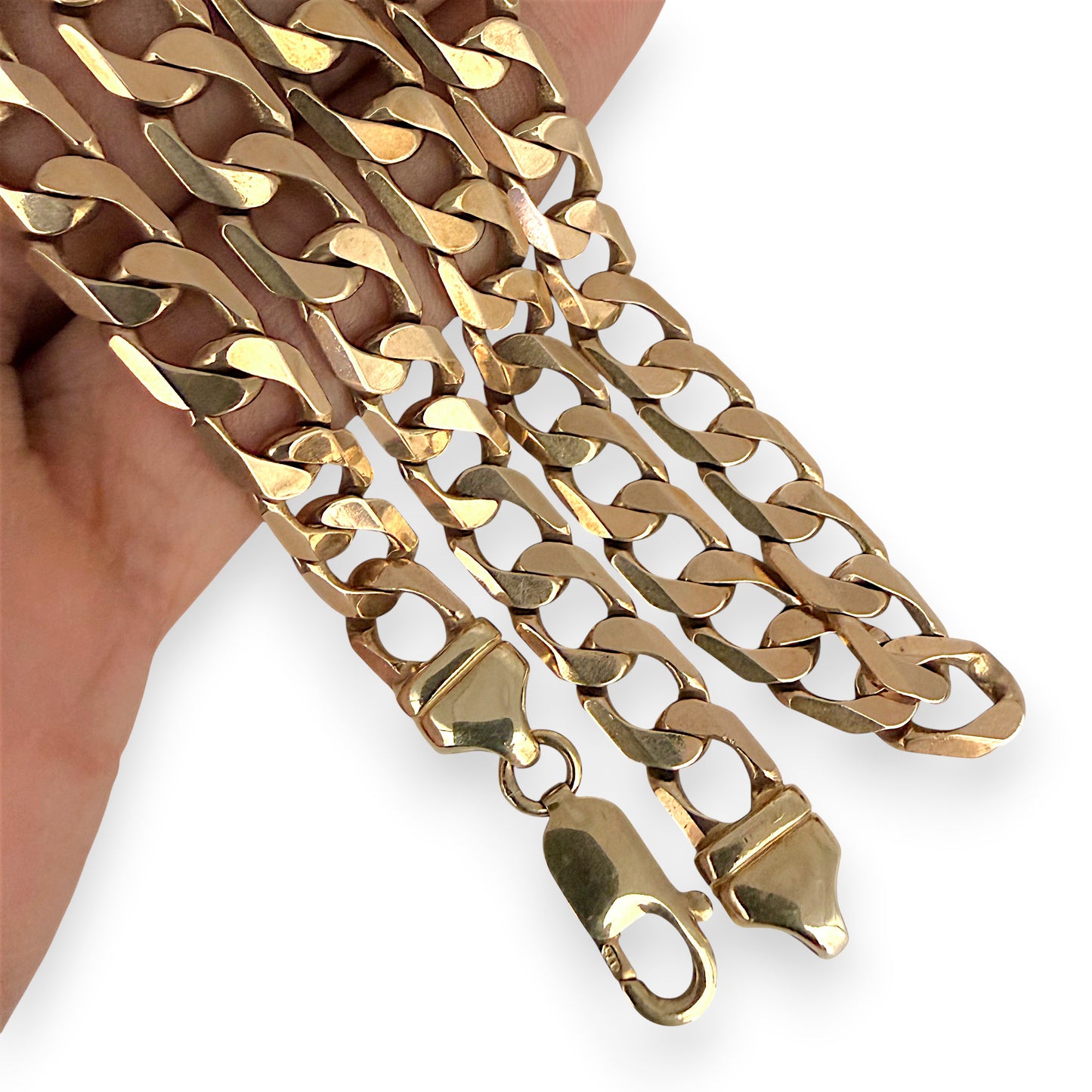 NZGD | 9ct Gold Imperial Curb Chain 62cm