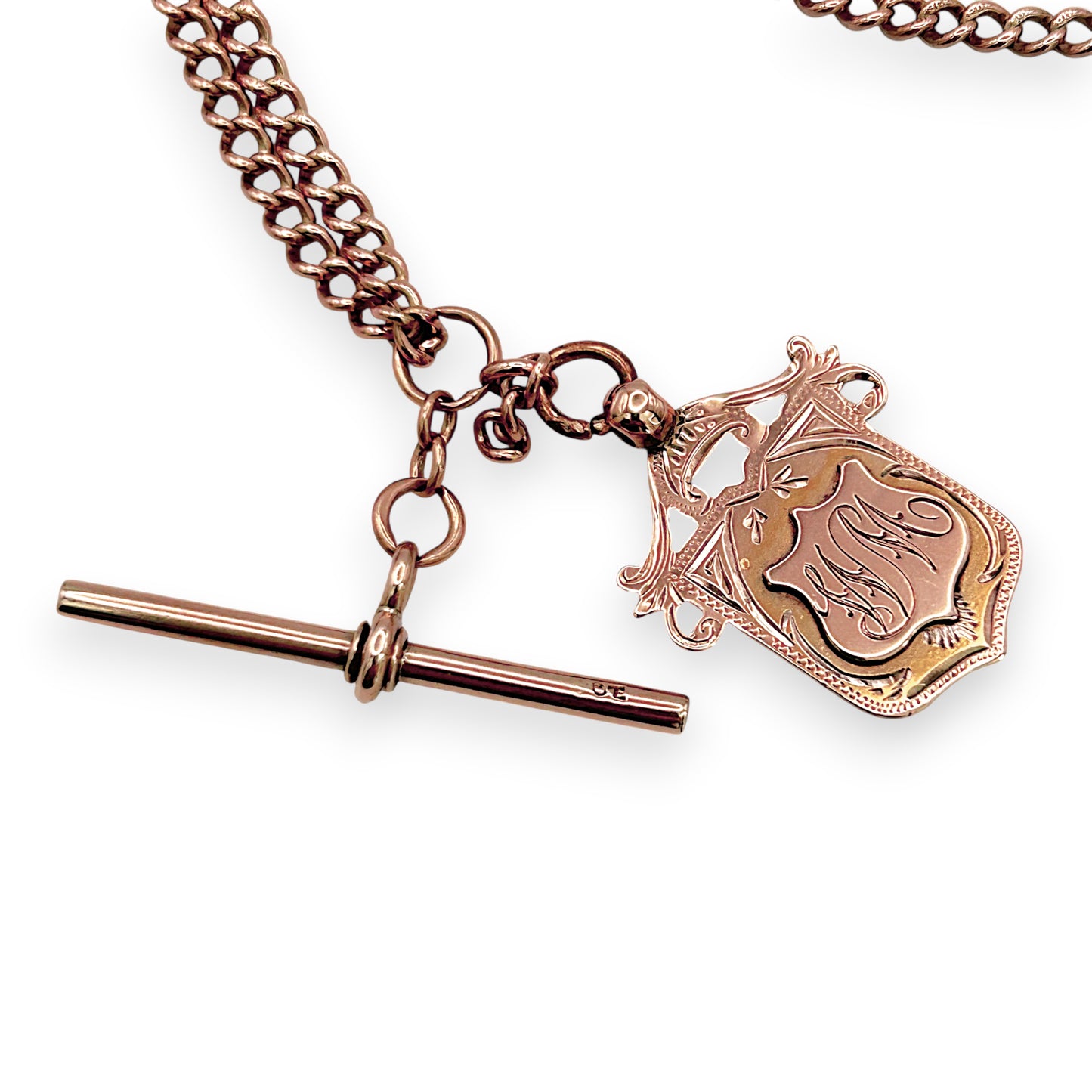 NZGD | 9ct Rose Gold Timeless Rosetta T Bar Chain