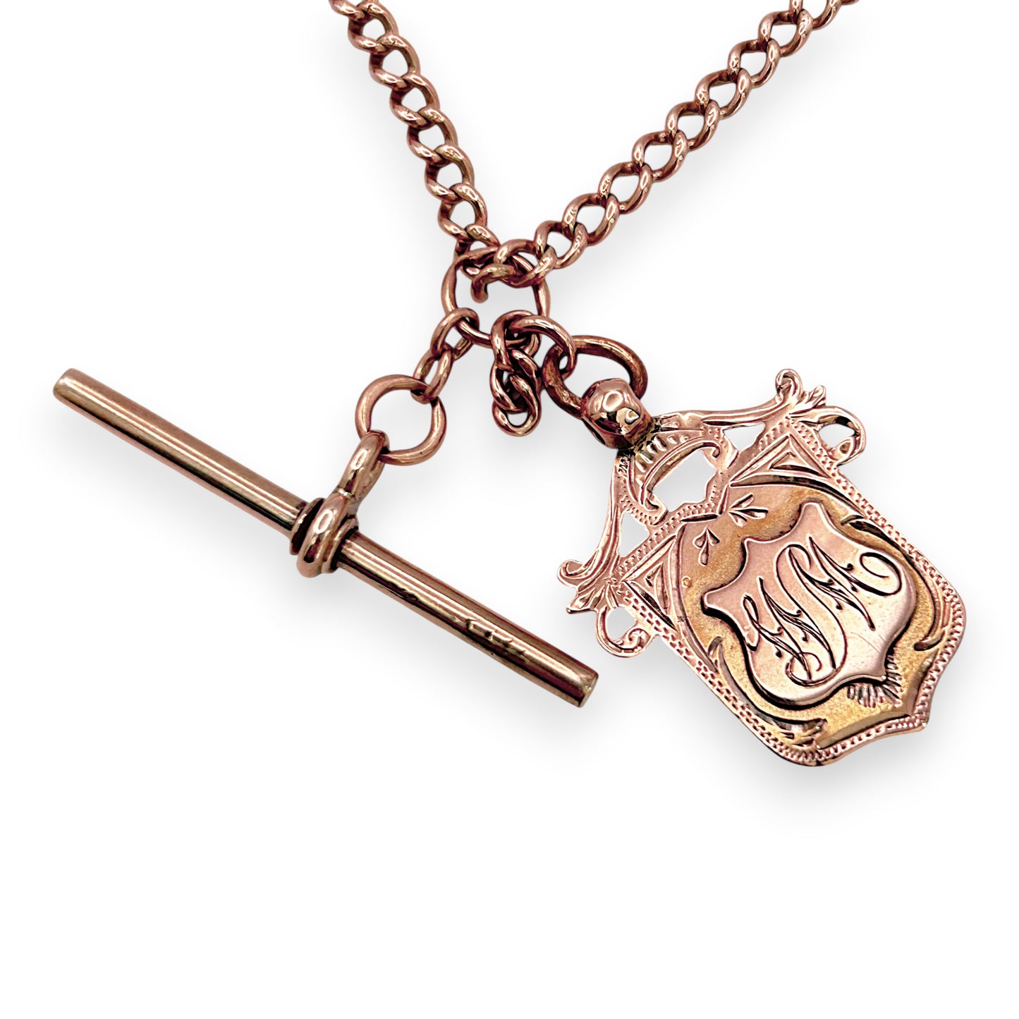 NZGD | 9ct Rose Gold Timeless Rosetta T Bar Chain