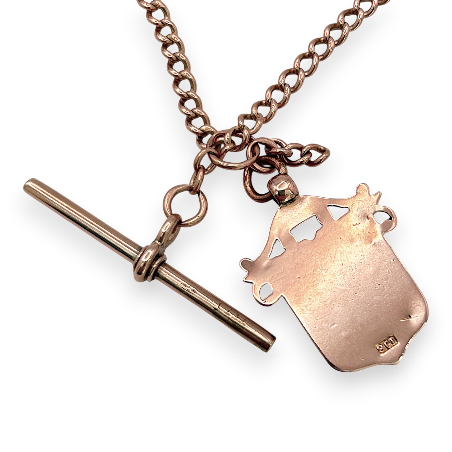 NZGD | 9ct Rose Gold Timeless Rosetta T Bar Chain
