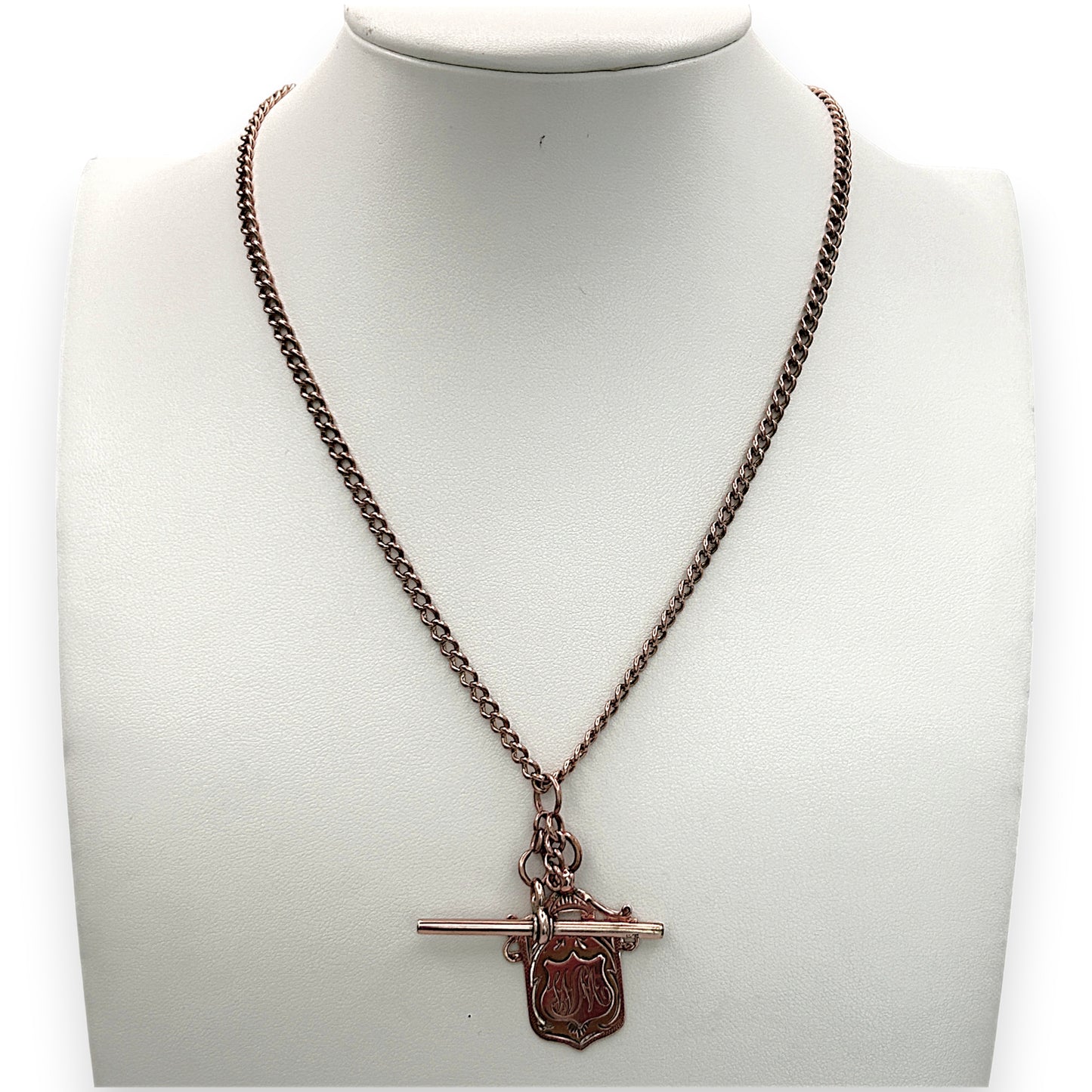 NZGD | 9ct Rose Gold Timeless Rosetta T Bar Chain