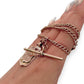 NZGD | 9ct Rose Gold Timeless Rosetta T Bar Chain