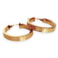 GOLD DEAL | 9ct Gold Fine Texture Wide Hoop Earrings