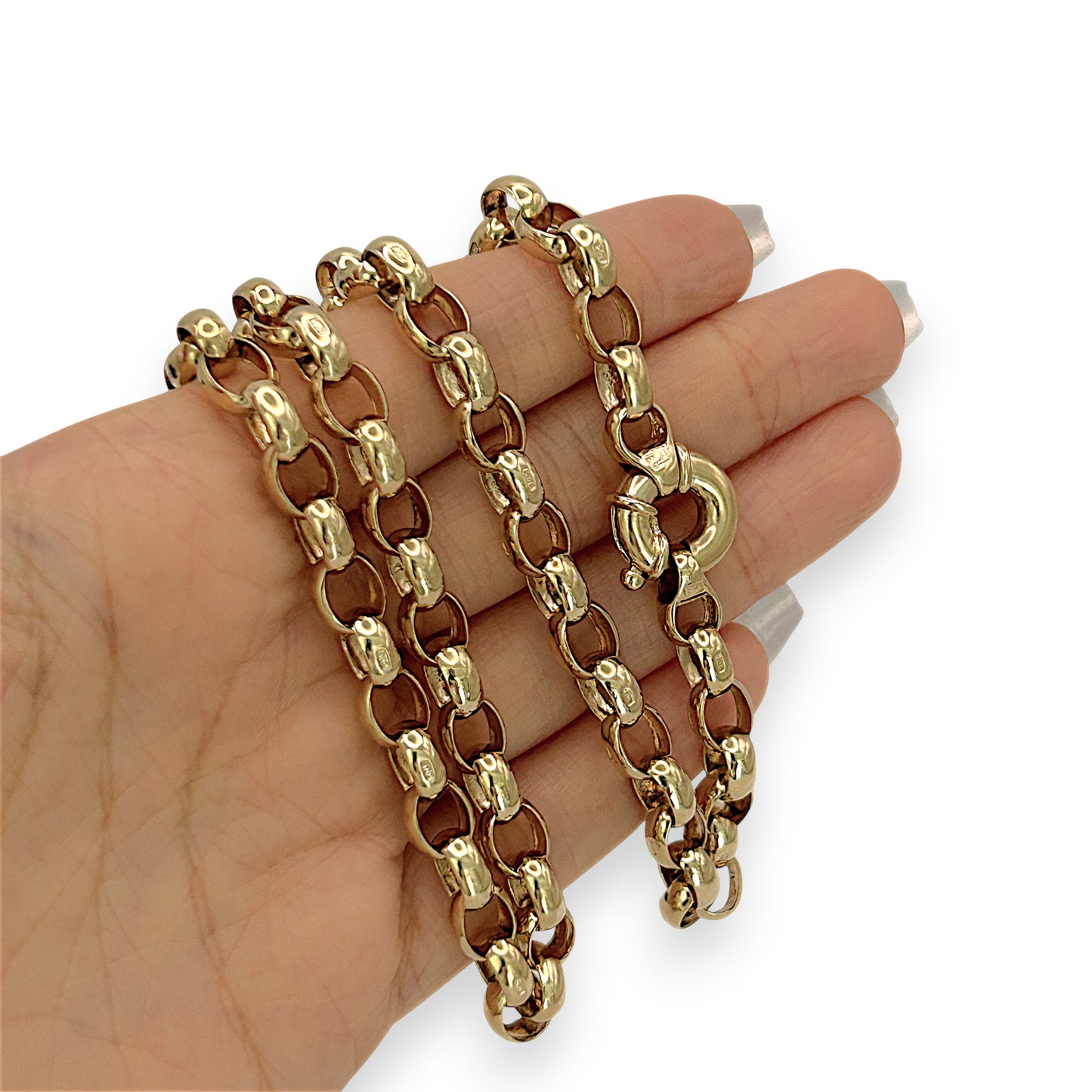 NZGD | 9ct Gold Sovereign Belcher Chain & Bracelet Set Valuation $15,700