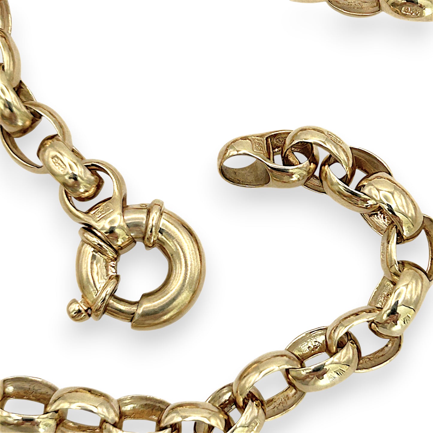 NZGD | 9ct Gold Sovereign Belcher Chain & Bracelet Set Valuation $15,700