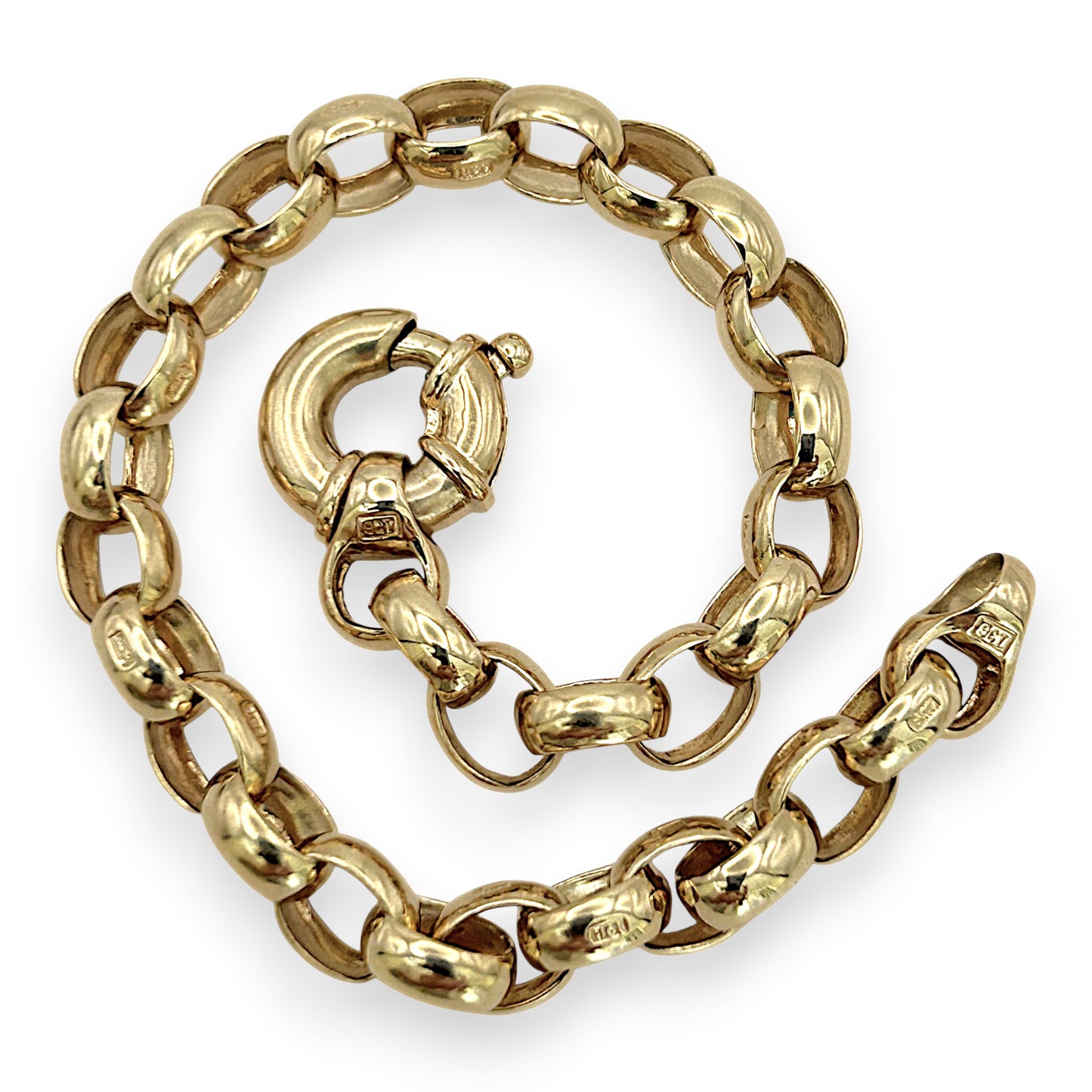 NZGD | 9ct Gold Sovereign Belcher Chain & Bracelet Set Valuation $15,700