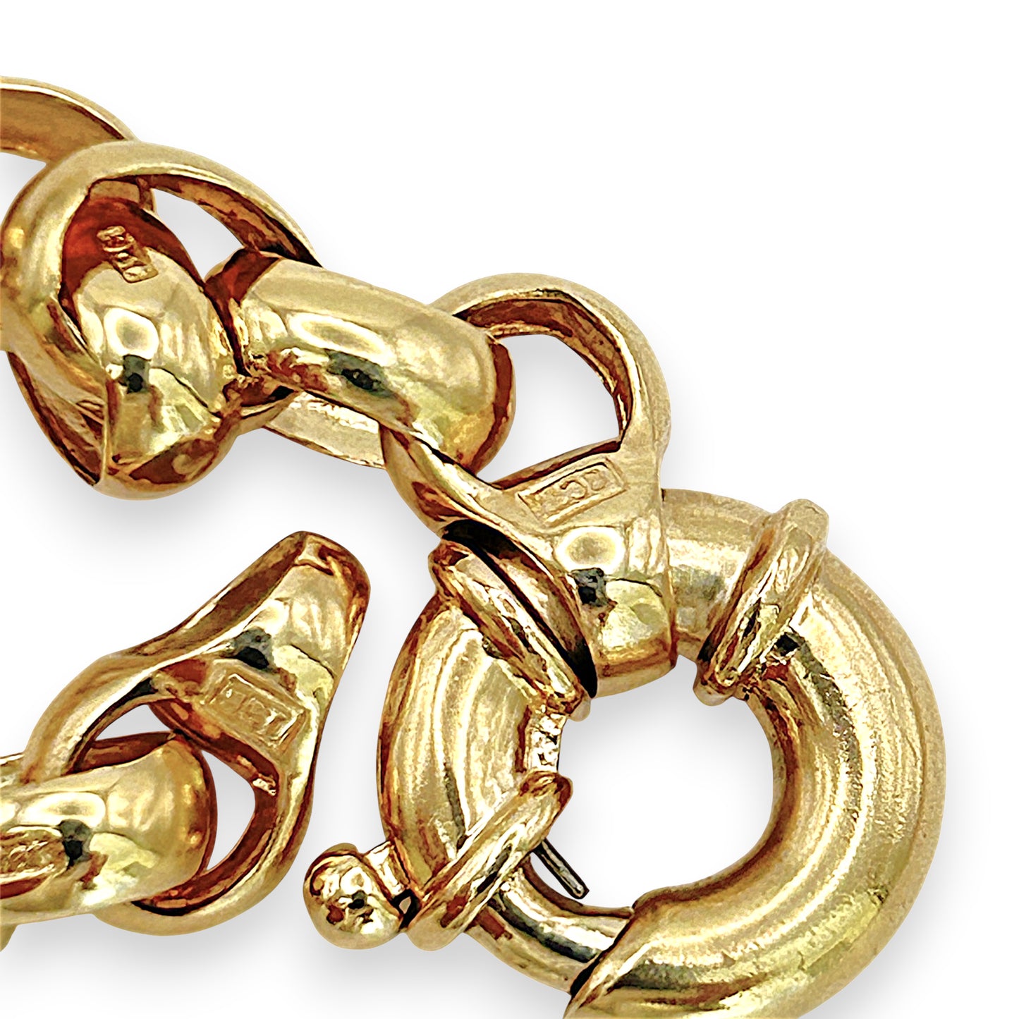 NZGD | 9ct Gold Sovereign Belcher Chain & Bracelet Set Valuation $15,700