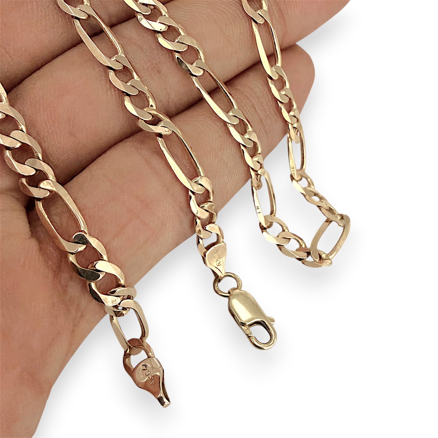 NZGD | 9ct Gold Milan Figaro Chain 45cm