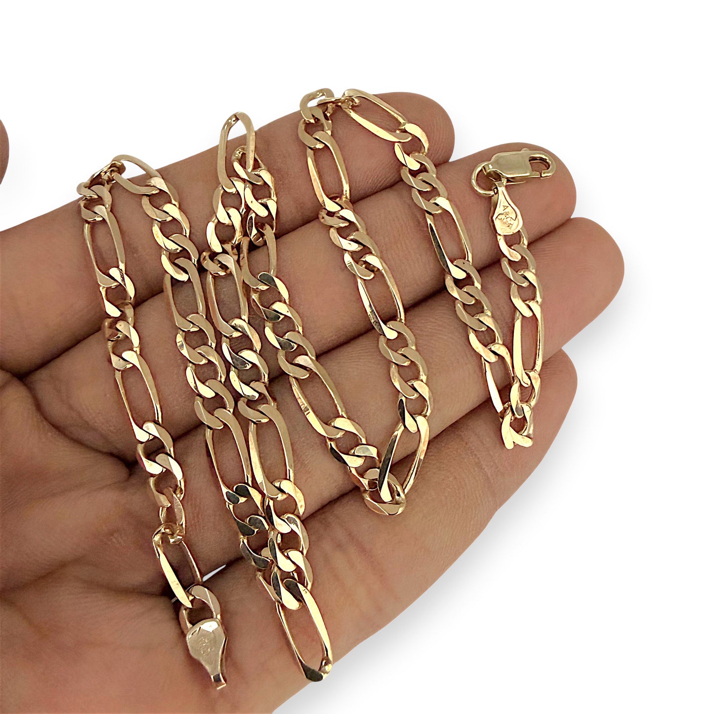 NZGD | 9ct Gold Milan Figaro Chain 45cm