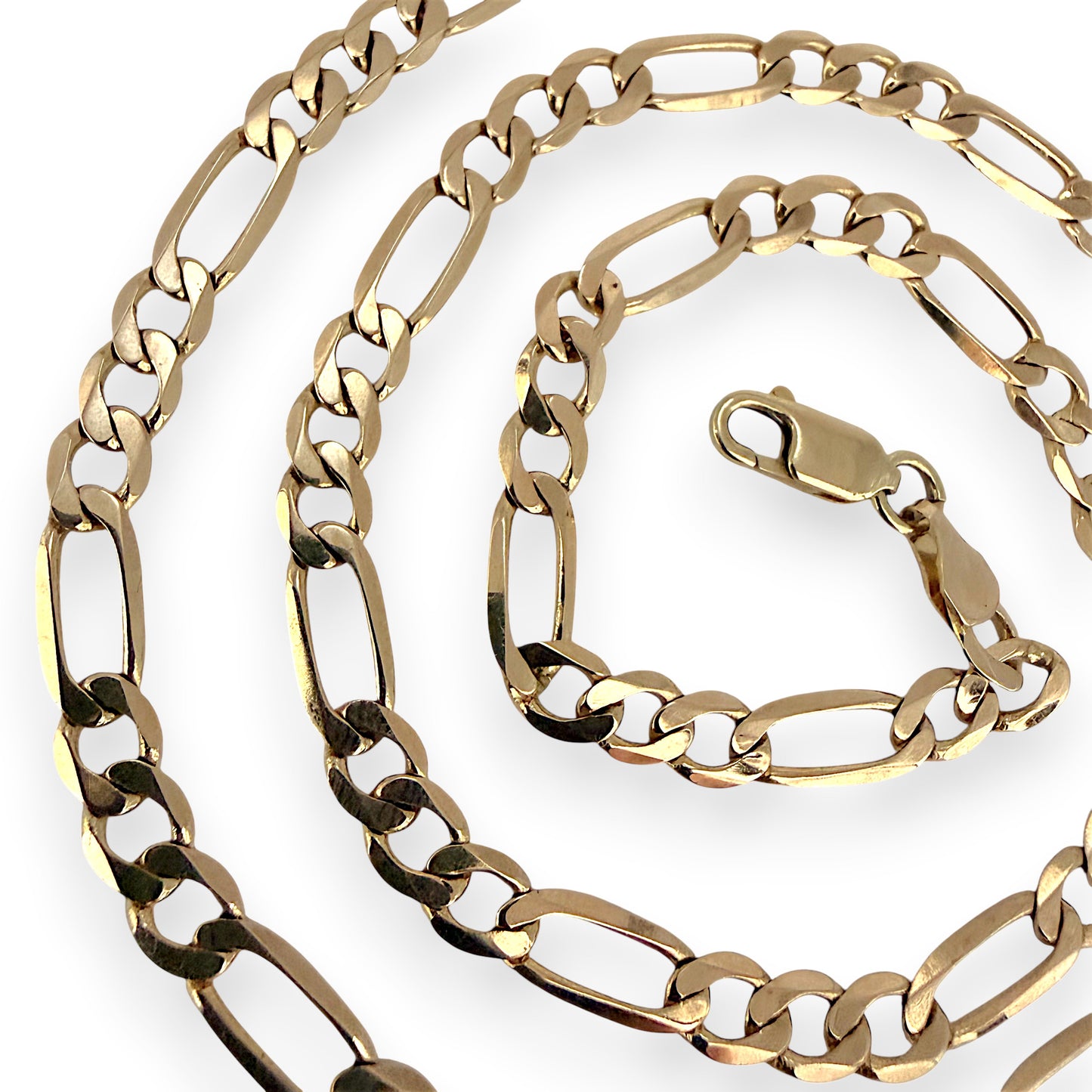 NZGD | 9ct Gold Milan Figaro Chain 45cm