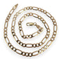 NZGD | 9ct Gold Milan Figaro Chain 45cm