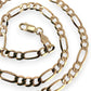 NZGD | 9ct Gold Milan Figaro Chain 45cm