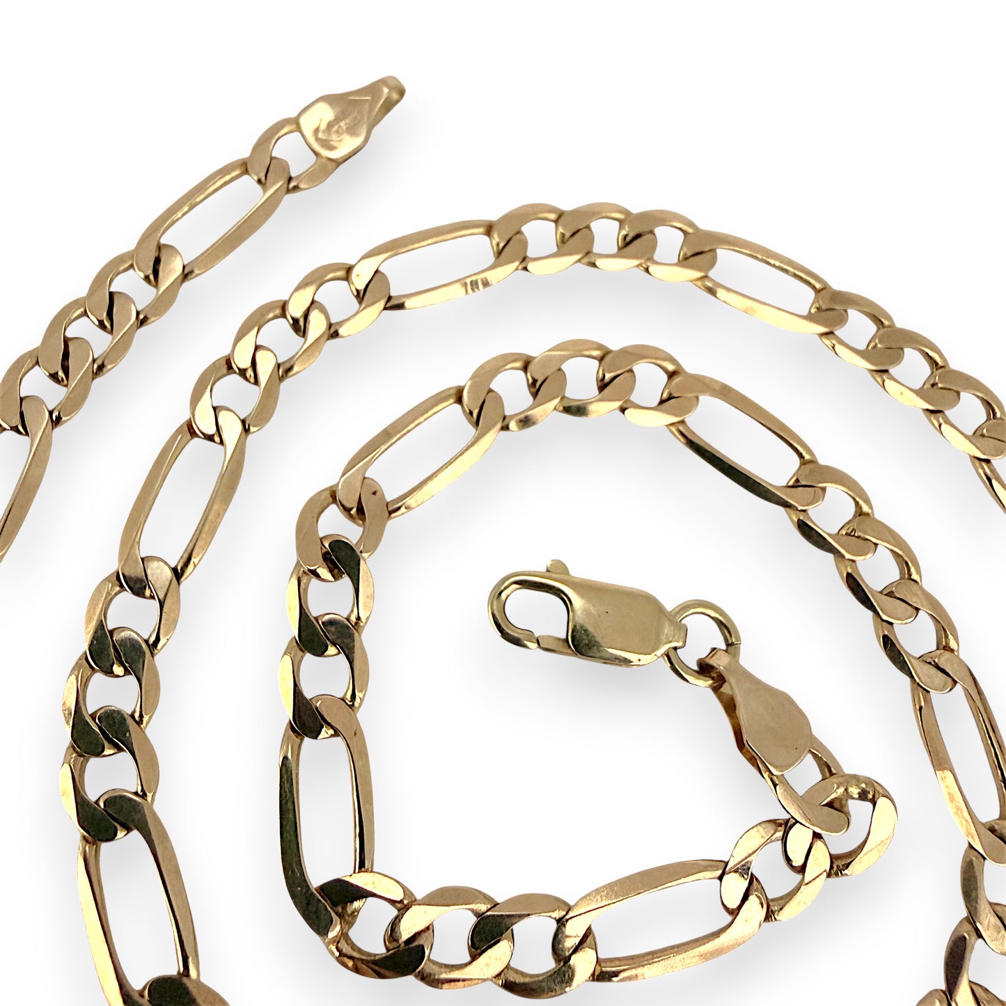 NZGD | 9ct Gold Milan Figaro Chain 45cm