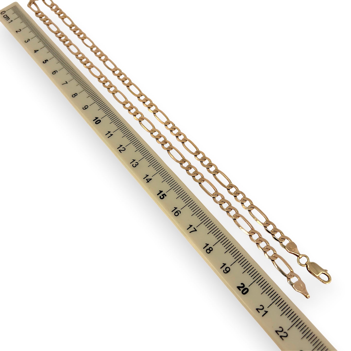 NZGD | 9ct Gold Milan Figaro Chain 45cm