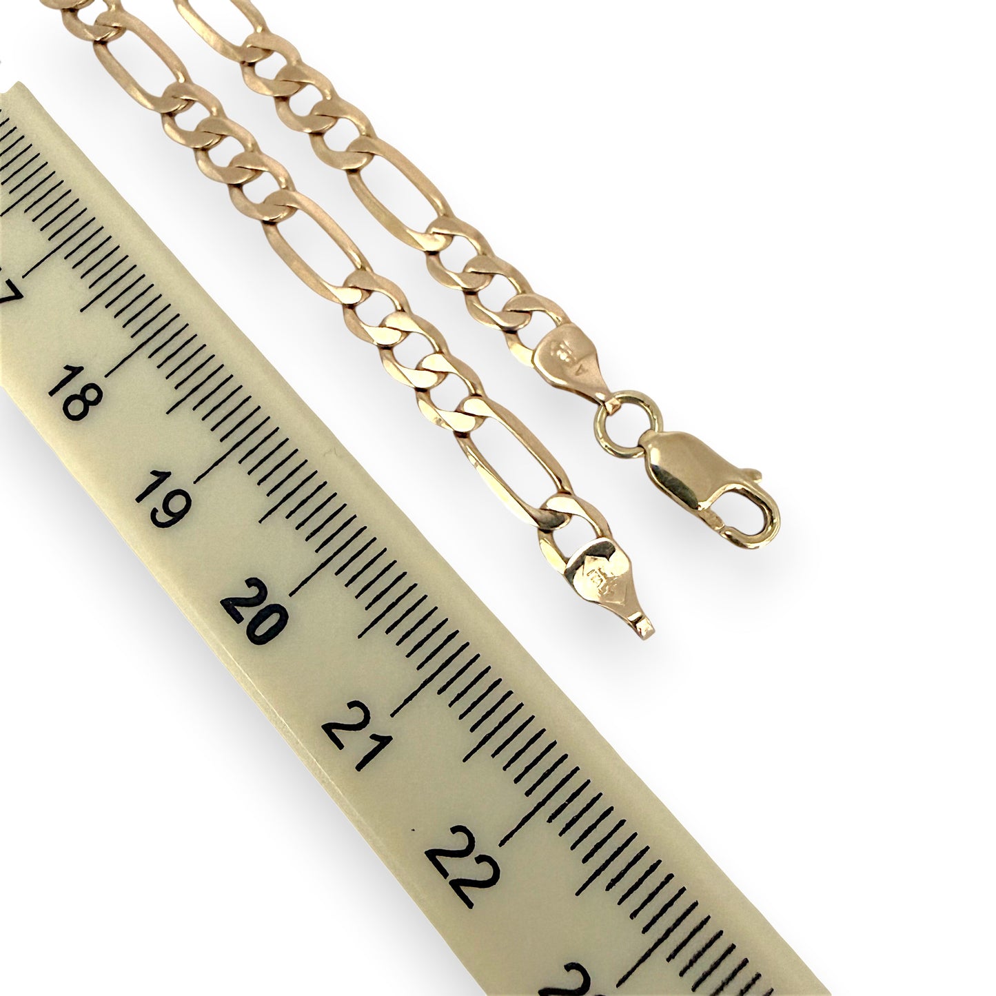 NZGD | 9ct Gold Milan Figaro Chain 45cm