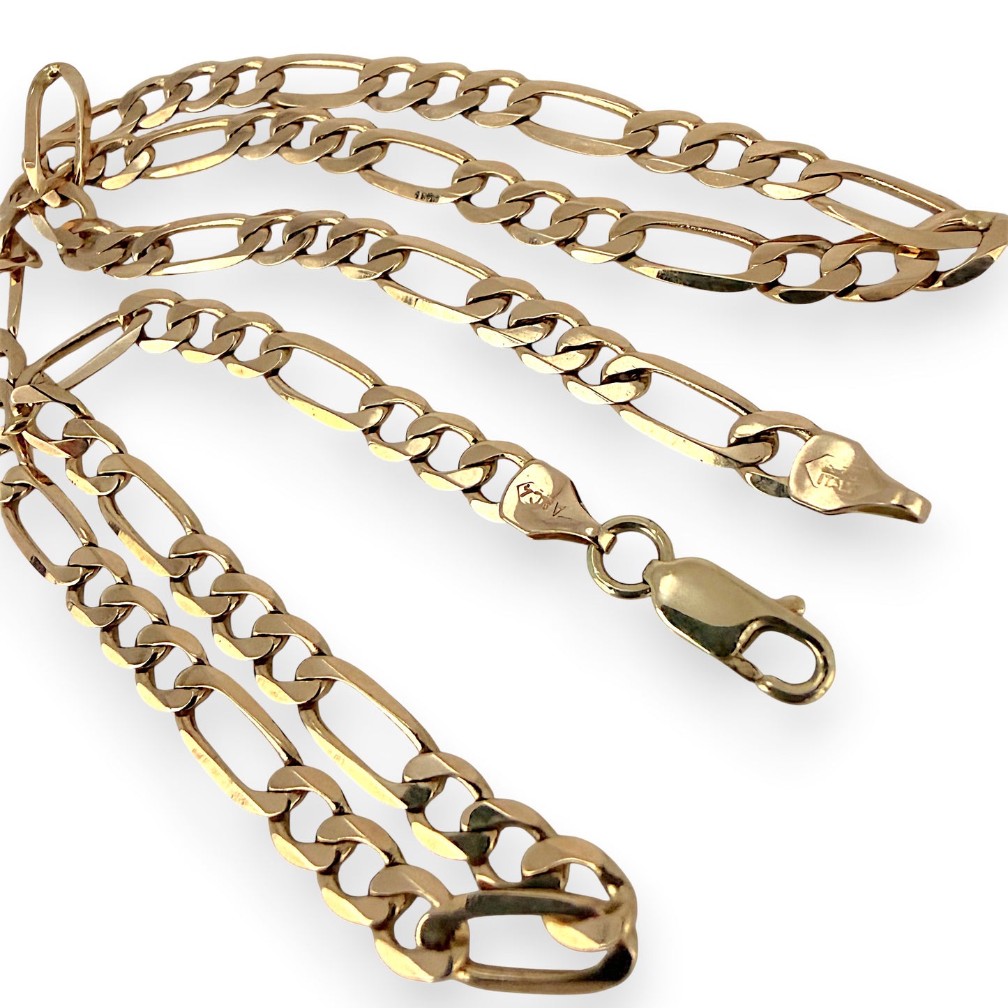 NZGD | 9ct Gold Milan Figaro Chain 45cm
