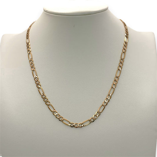 NZGD | 9ct Gold Milan Figaro Chain 45cm
