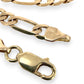 NZGD | 9ct Gold Milan Figaro Chain 45cm