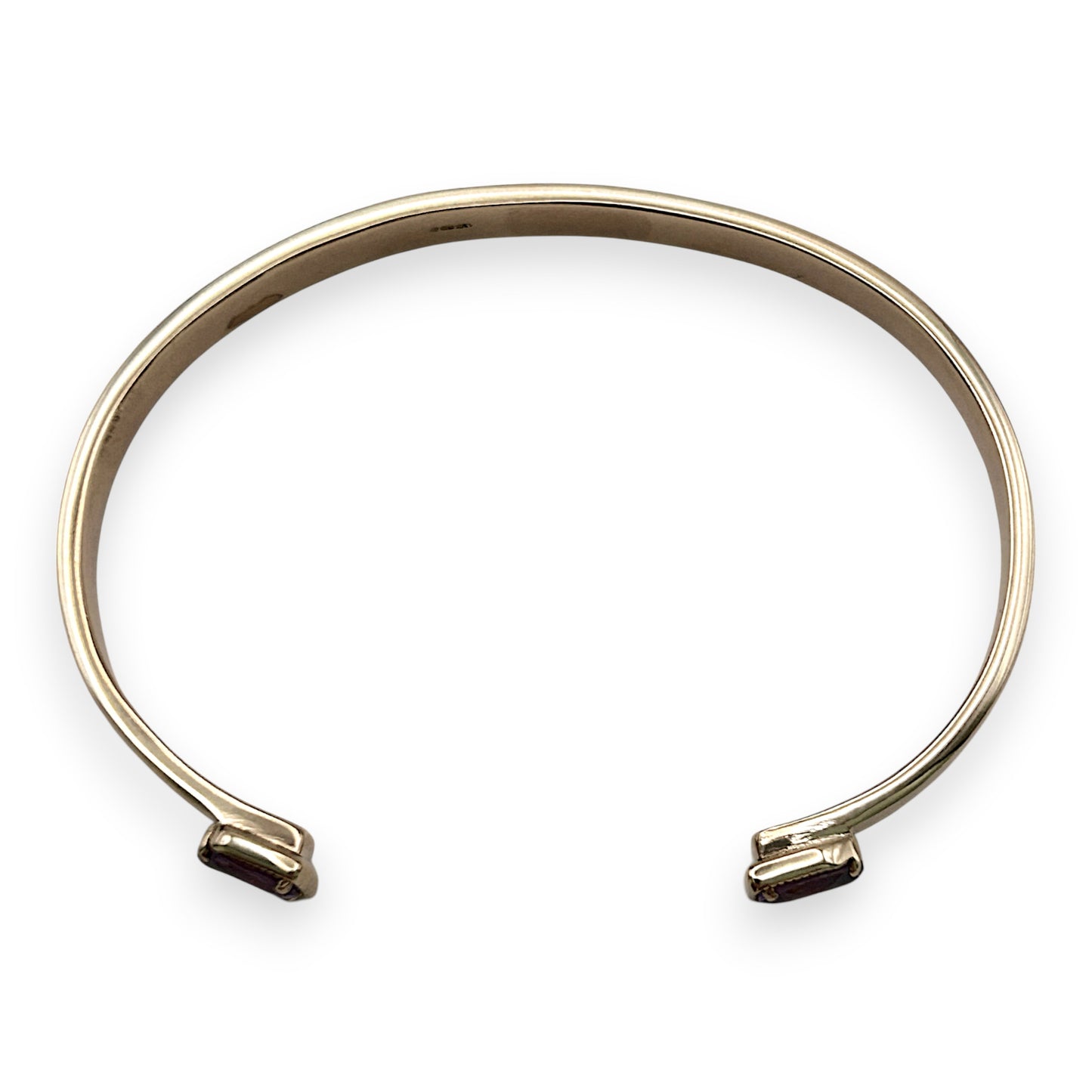 NZGD | 9ct Gold Bangle Amethyst Aura Open Bangle