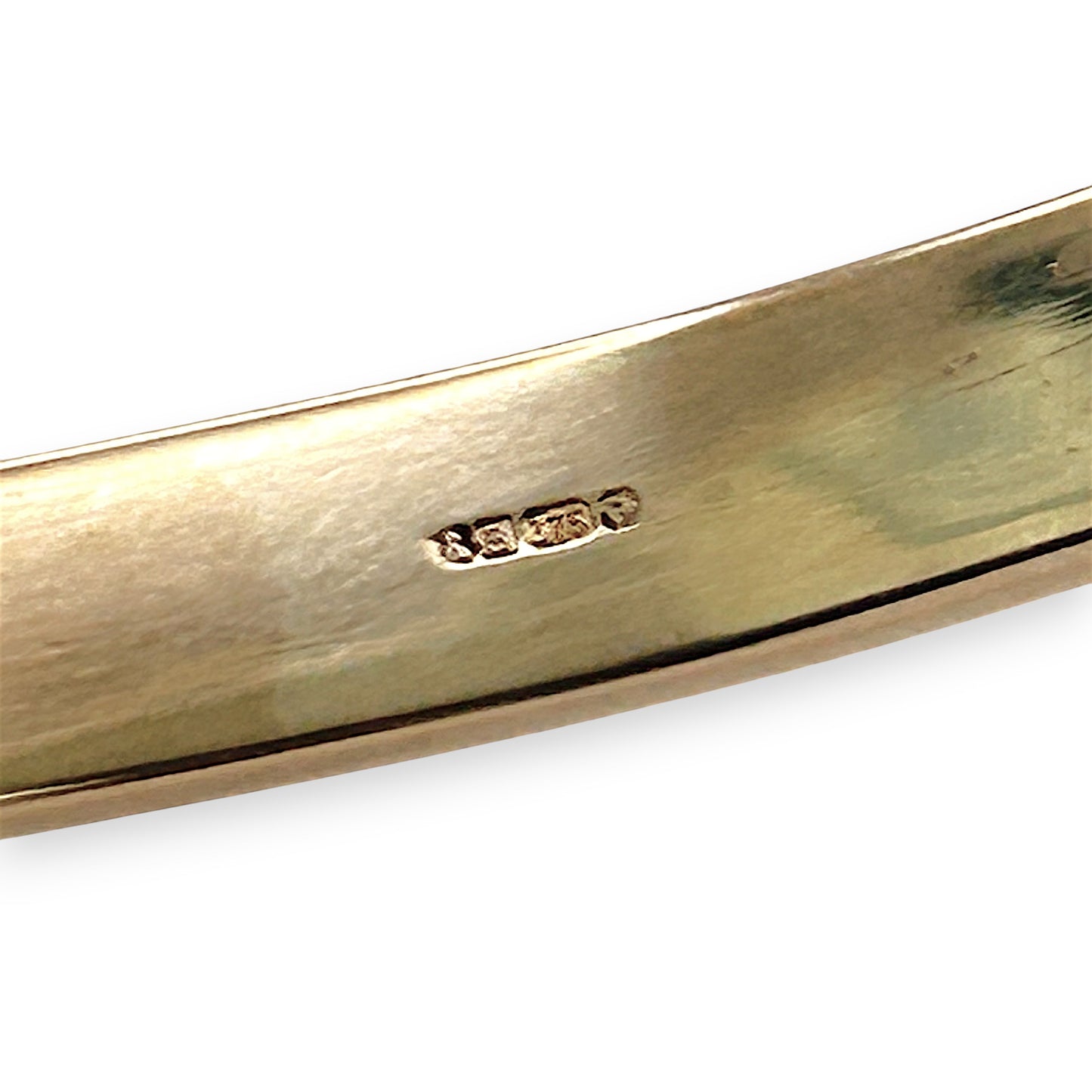 NZGD | 9ct Gold Bangle Amethyst Aura Open Bangle