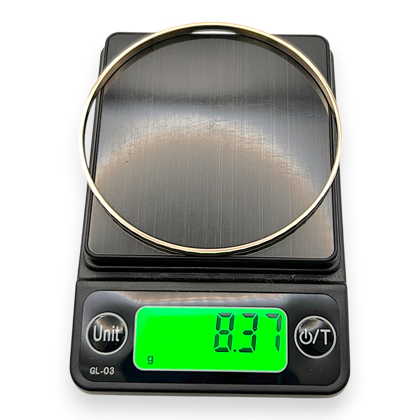 NZGD | 9ct Gold Textured Slip-On Bangle 65.6mm