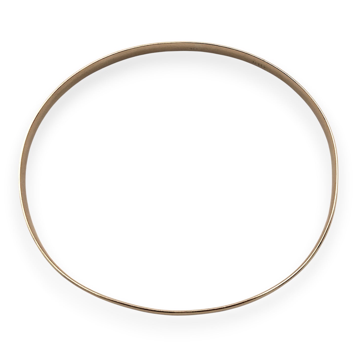 NZGD | 9ct Gold Bangle Prouds Classic Oval Gold Bangle