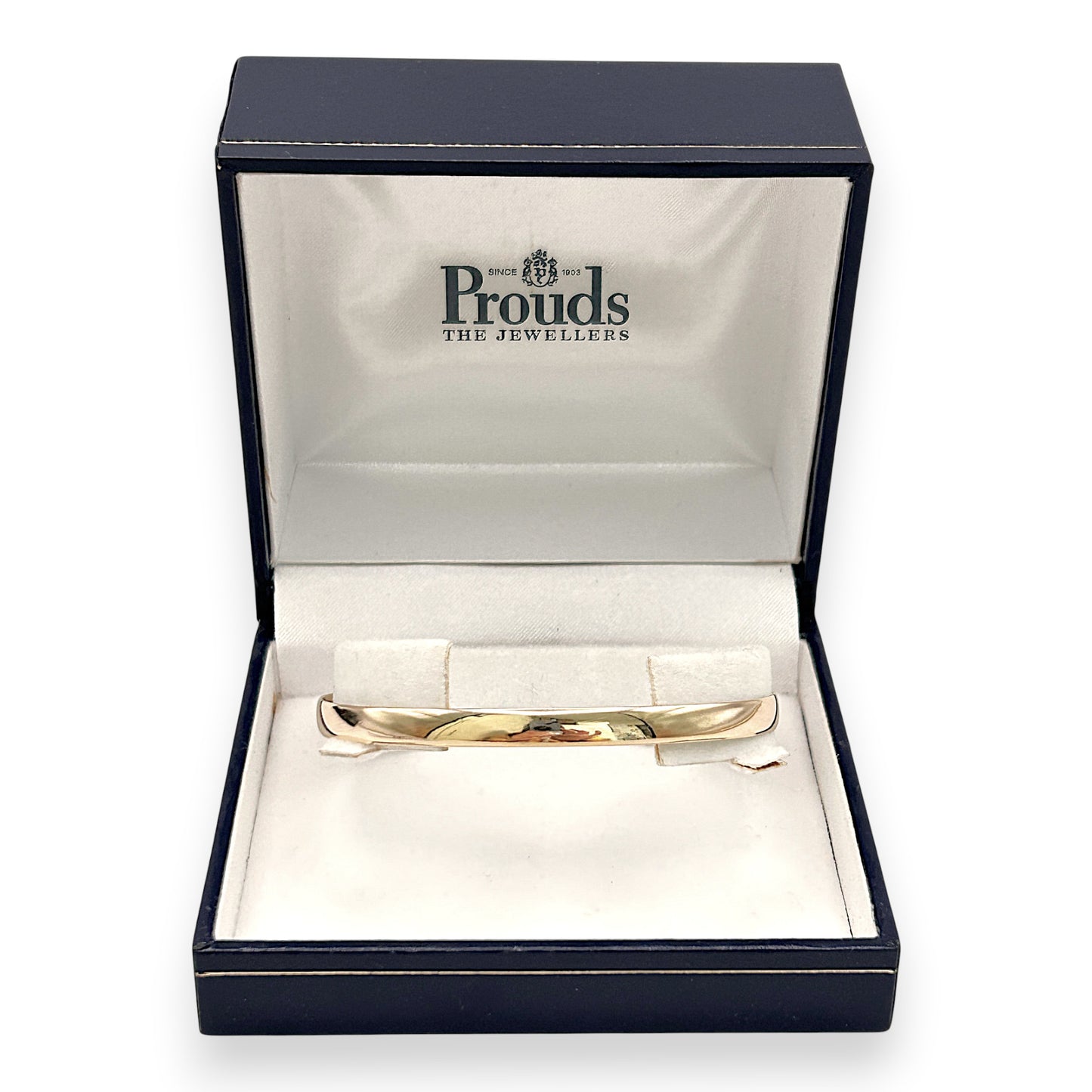 NZGD | 9ct Gold Bangle Prouds Classic Oval Gold Bangle
