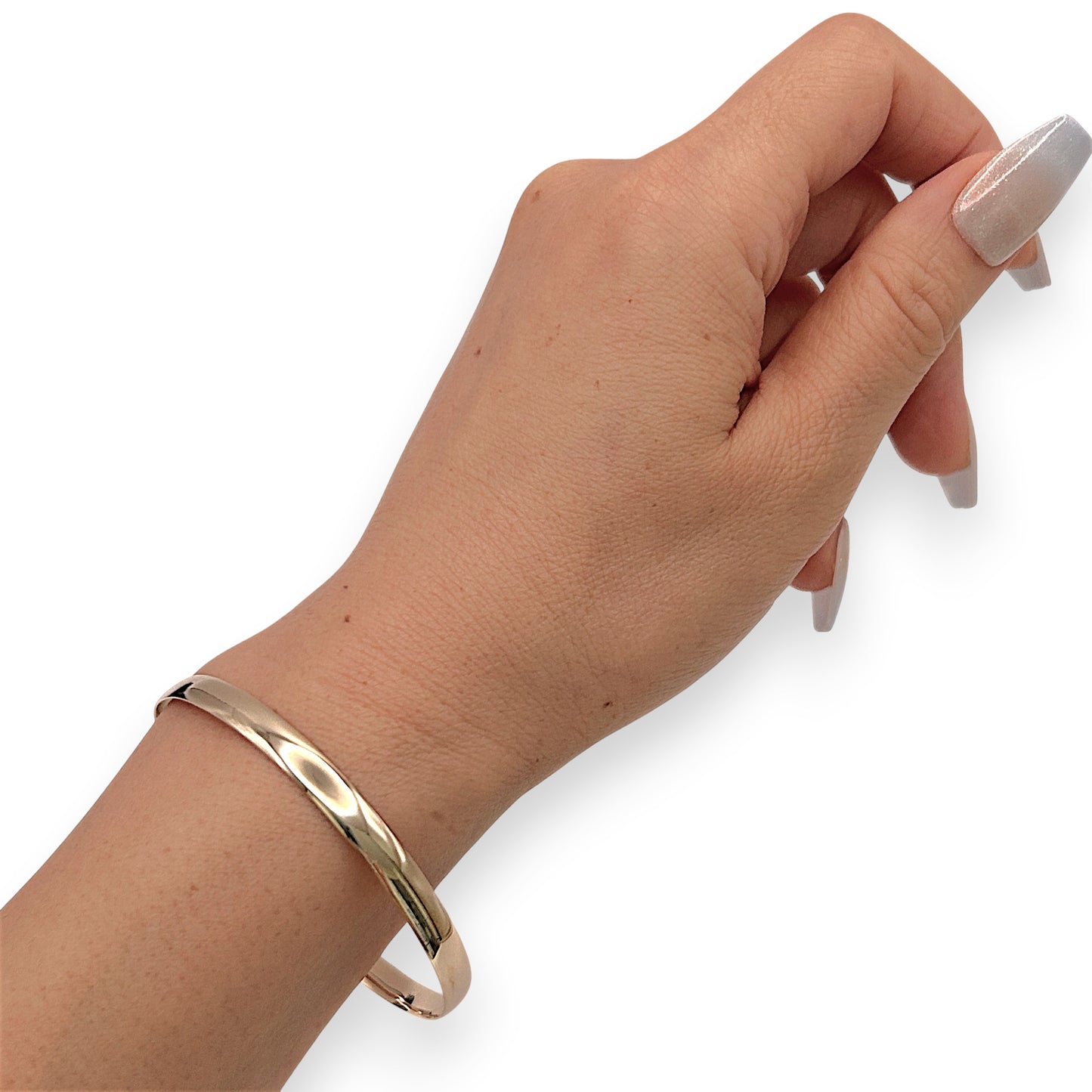 NZGD | 9ct Gold Bangle Prouds Classic Oval Gold Bangle