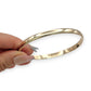 NZGD | 9ct Gold Eternal Elegance Oval Bangle 65.1mm