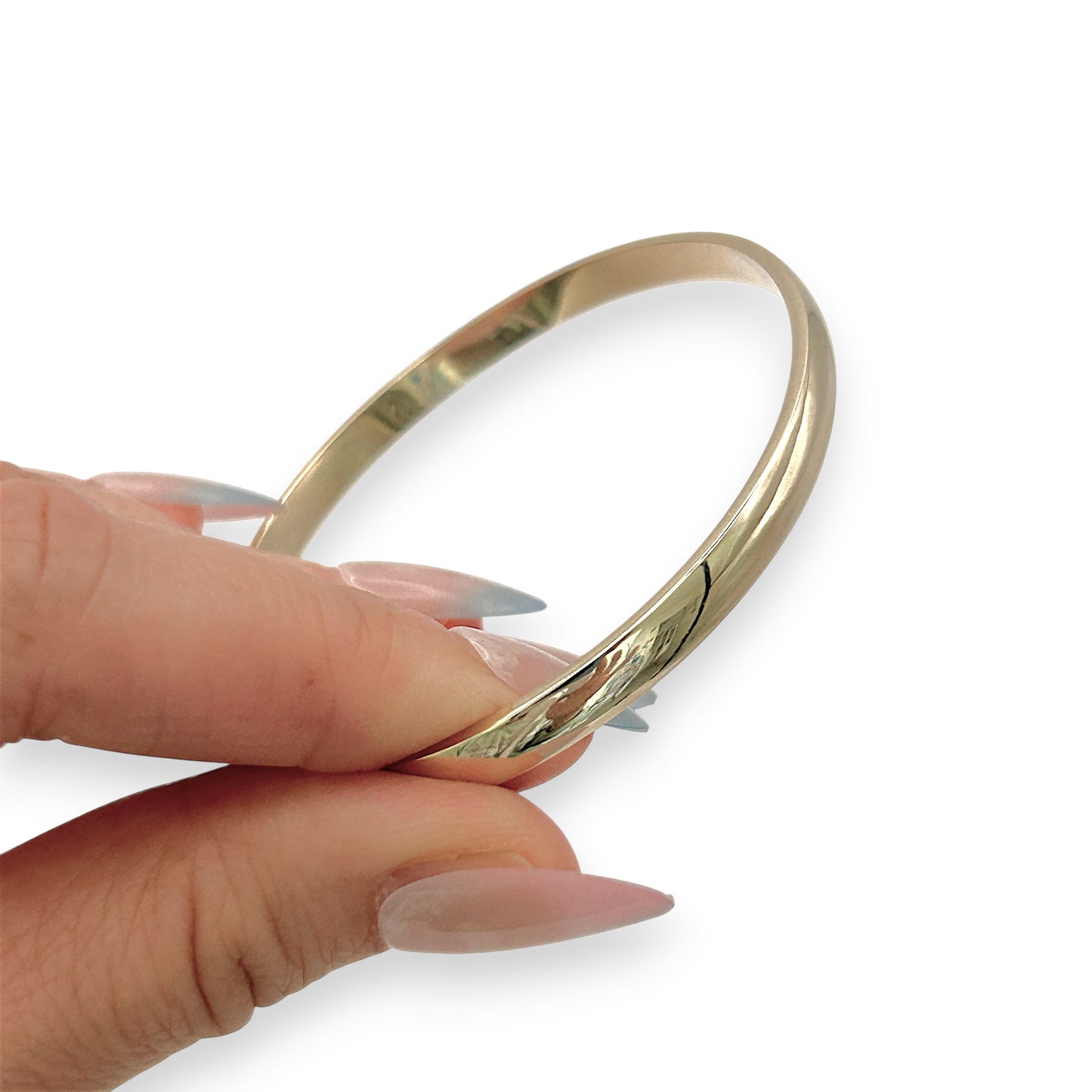 NZGD | 9ct Gold Eternal Elegance Oval Bangle 65.1mm