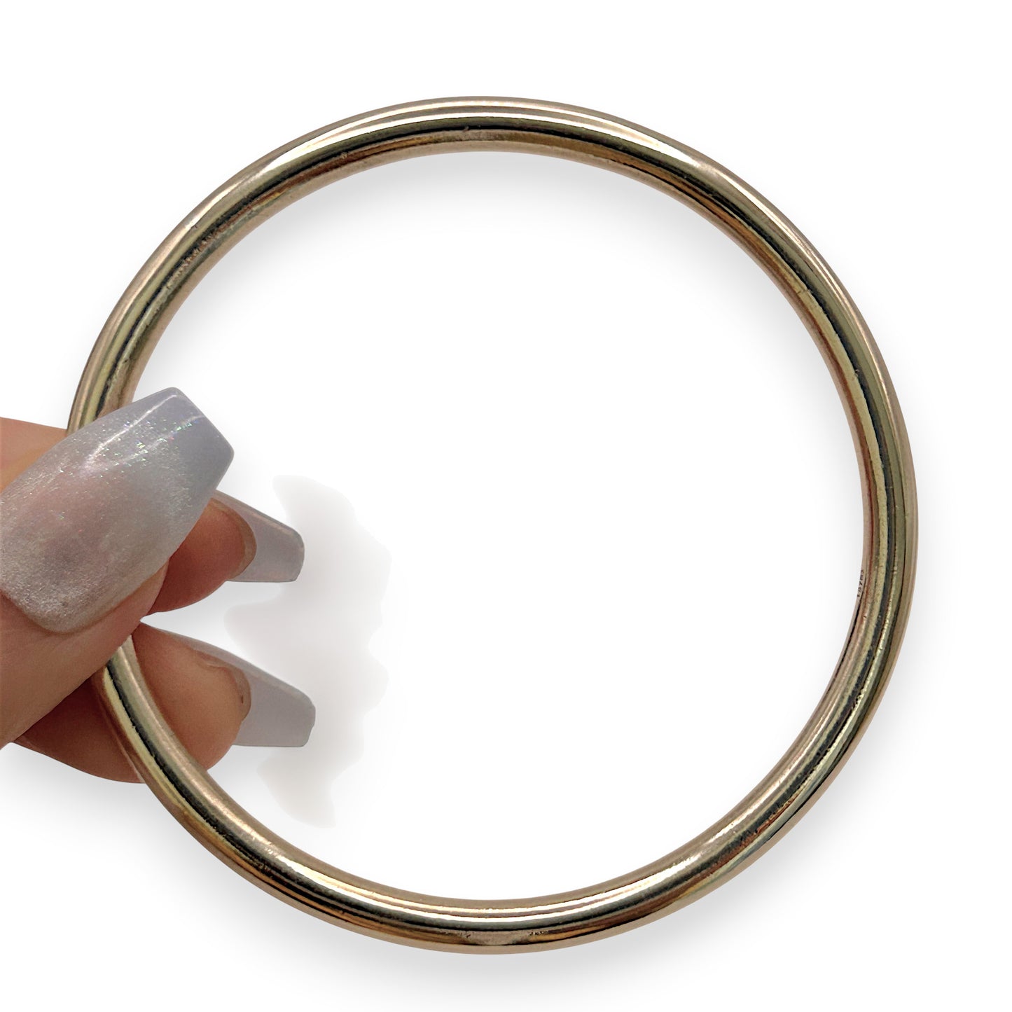 NZGD | 9ct Gold Bangle Halo Crest Gold Bangle 65.2mm