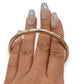NZGD | 9ct Gold Bangle Halo Crest Gold Bangle 65.2mm