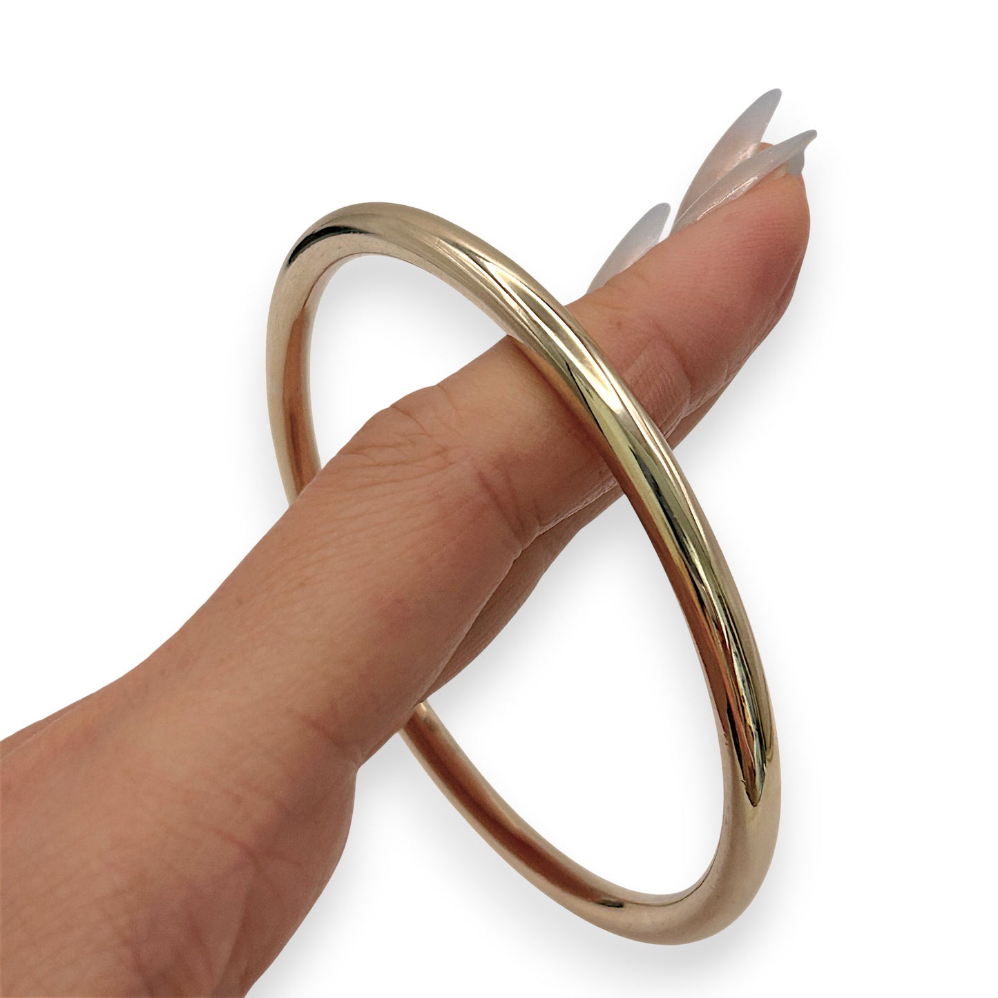 NZGD | 9ct Gold Bangle Halo Crest Gold Bangle 65.2mm