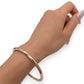 NZGD | 9ct Gold Bangle Halo Crest Gold Bangle 65.2mm