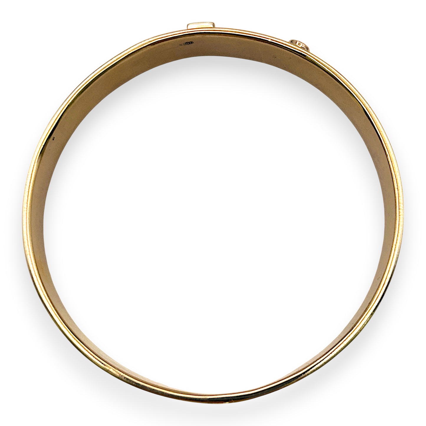 NZGD | 9ct Gold Empire Crest Solid Bangle Valuation $20,000