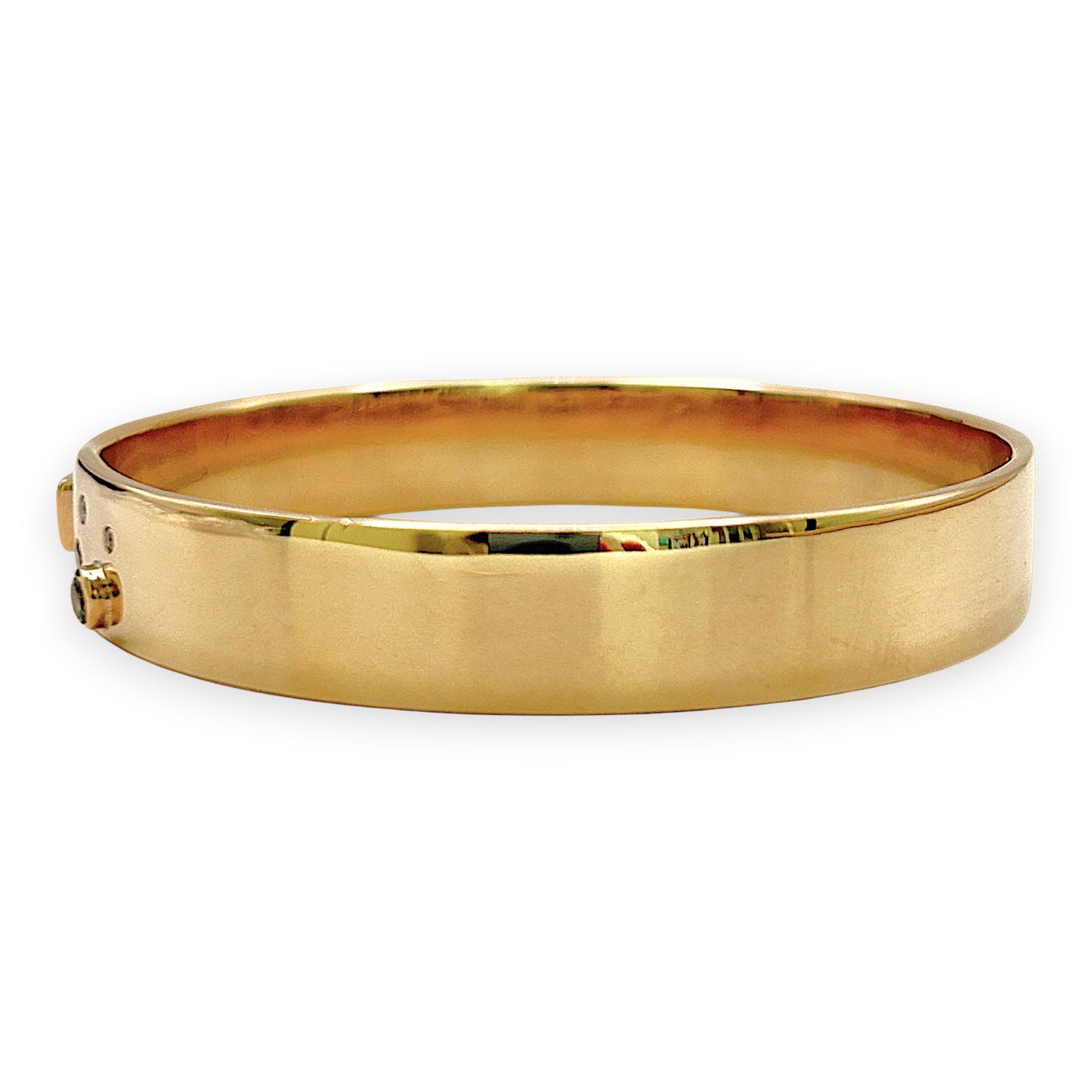 NZGD | 9ct Gold Empire Crest Solid Bangle Valuation $20,000