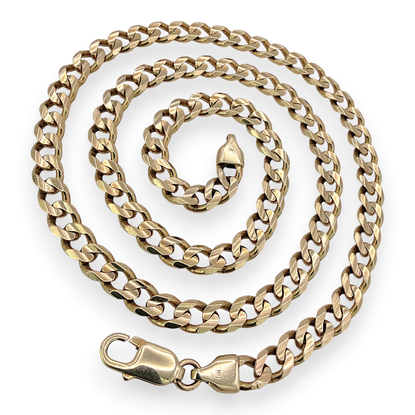NZGD | 10ct Gold 42.07g MICHAEL HILL Prestige Curbline Chain 56cm