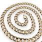 NZGD | 10ct Gold 42.07g MICHAEL HILL Prestige Curbline Chain 56cm