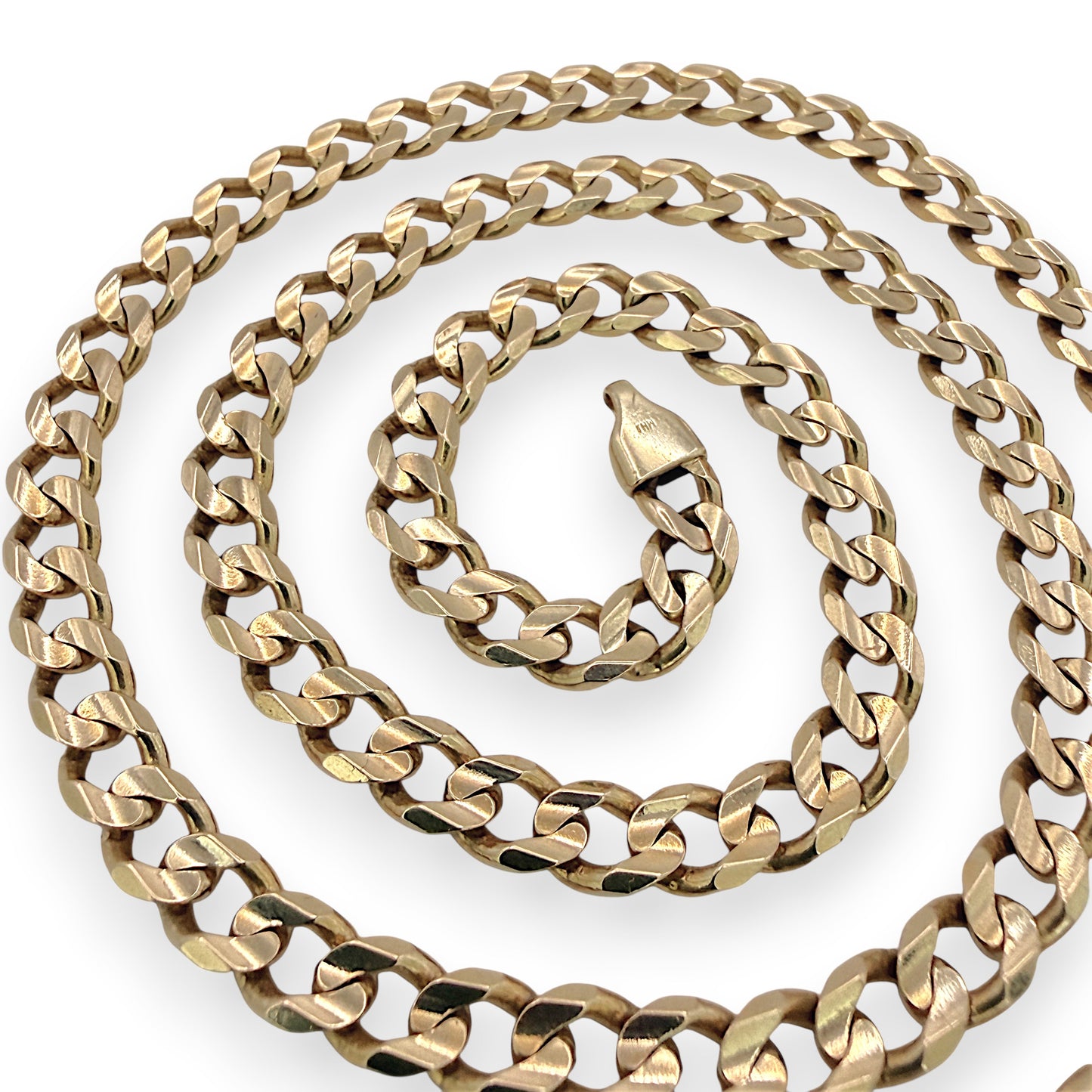 NZGD | 10ct Gold 42.07g MICHAEL HILL Prestige Curbline Chain 56cm