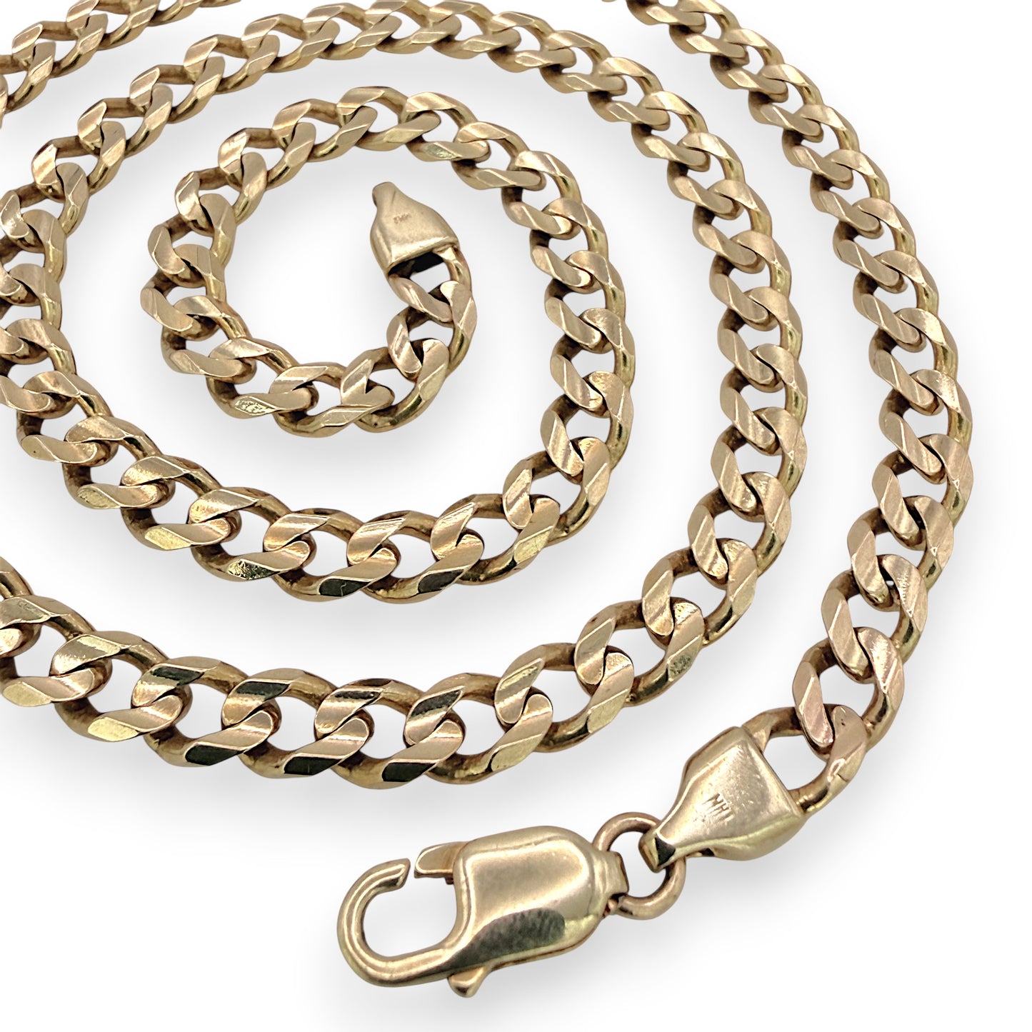 NZGD | 10ct Gold 42.07g MICHAEL HILL Prestige Curbline Chain 56cm