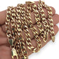 NZGD | 10ct Gold 42.07g MICHAEL HILL Prestige Curbline Chain 56cm