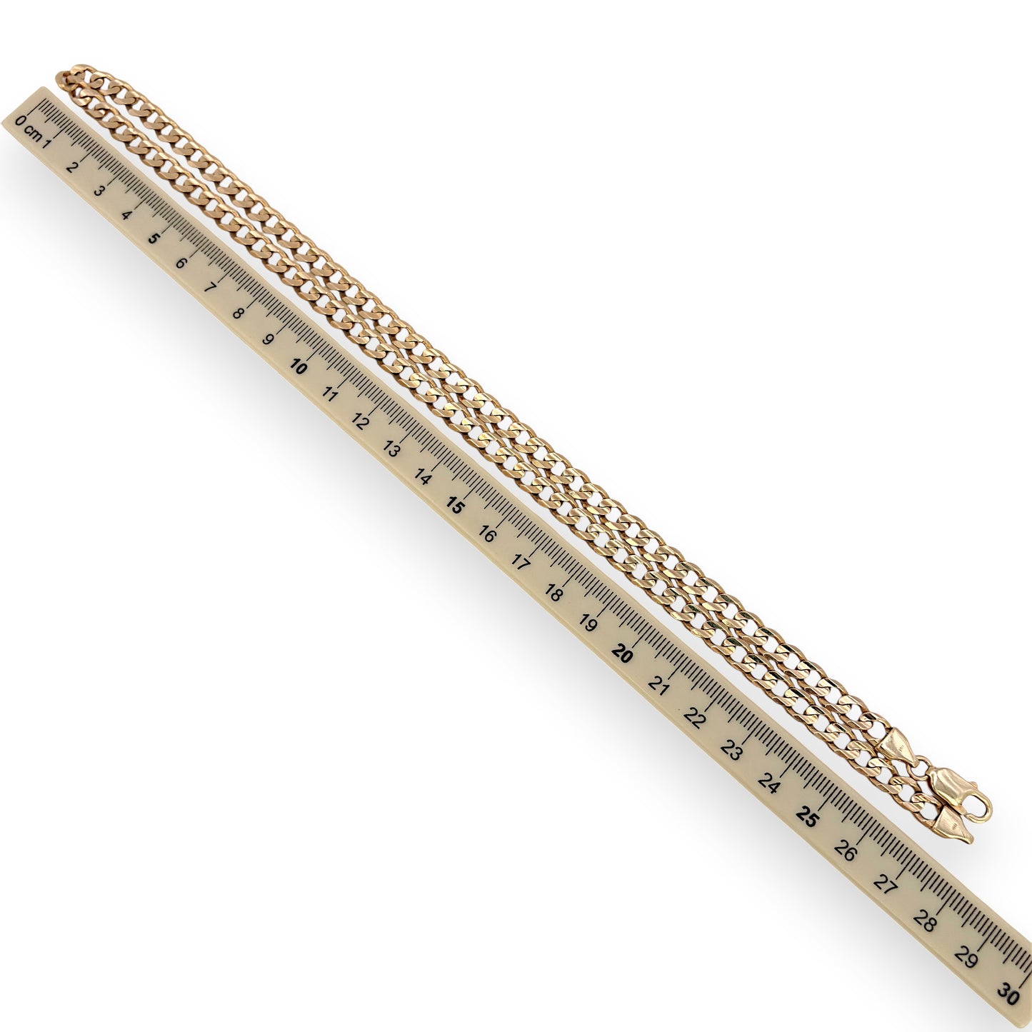 NZGD | 10ct Gold 42.07g MICHAEL HILL Prestige Curbline Chain 56cm