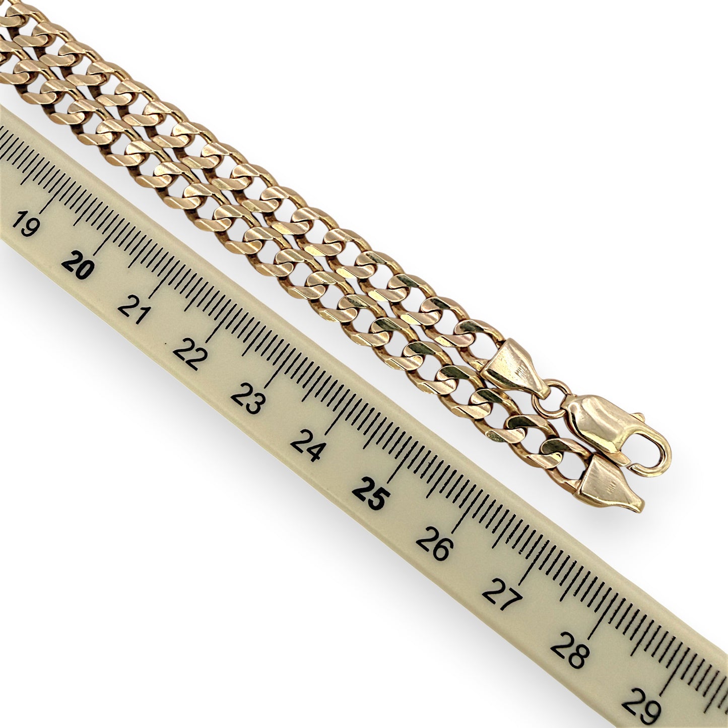 NZGD | 10ct Gold 42.07g MICHAEL HILL Prestige Curbline Chain 56cm