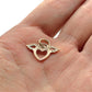 NZGD | 14ct Gold Angel Wings Heart Pendant 12.8mm