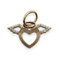 NZGD | 14ct Gold Angel Wings Heart Pendant 12.8mm (Please Check Caliber Photos)