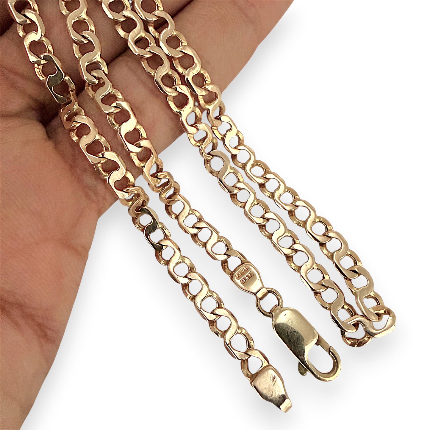 NZGD | 14ct Gold Infinity Flow Link Chain 55cm