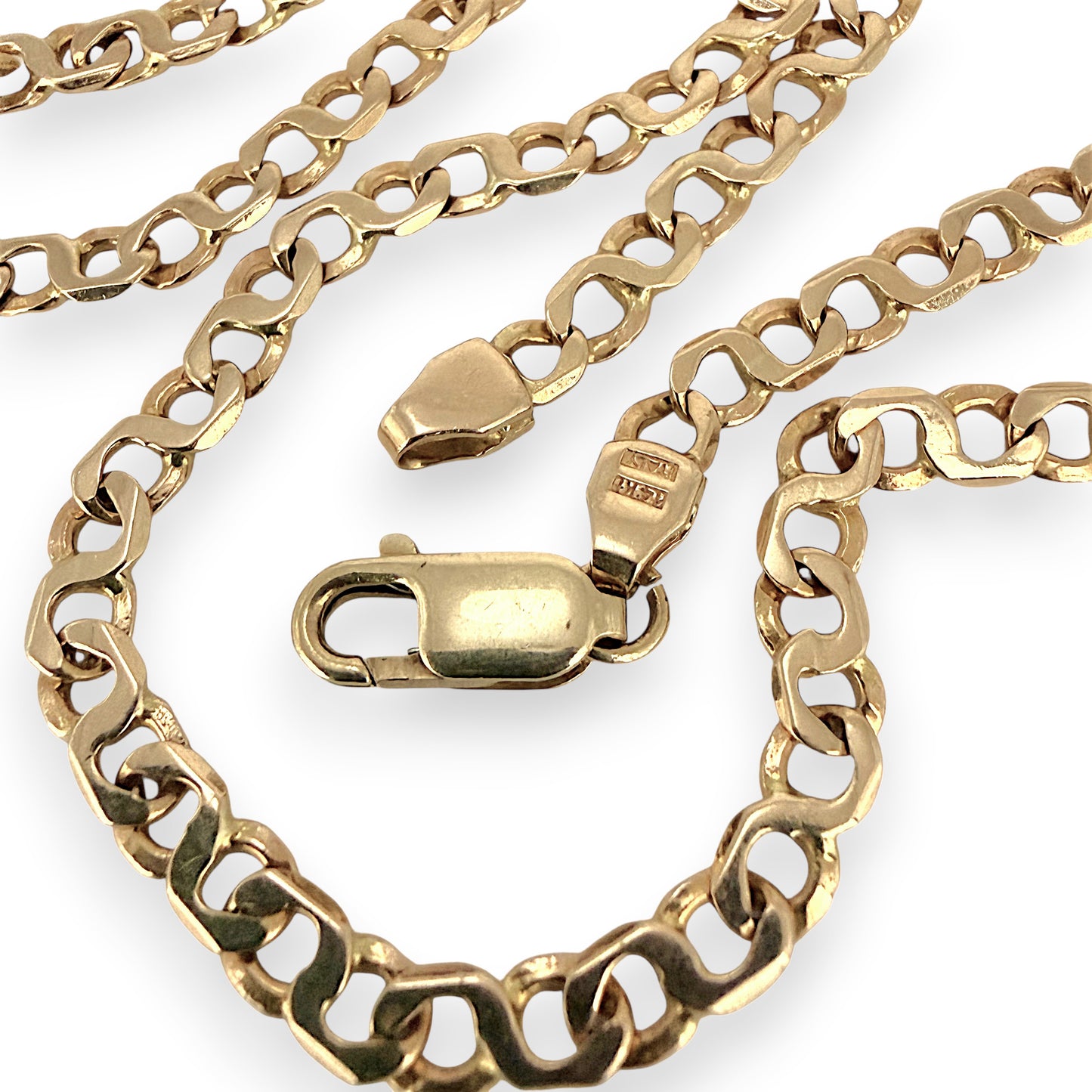 NZGD | 14ct Gold Infinity Flow Link Chain 55cm
