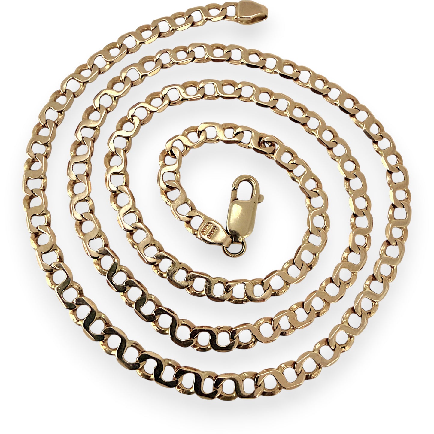 NZGD | 14ct Gold Infinity Flow Link Chain 55cm